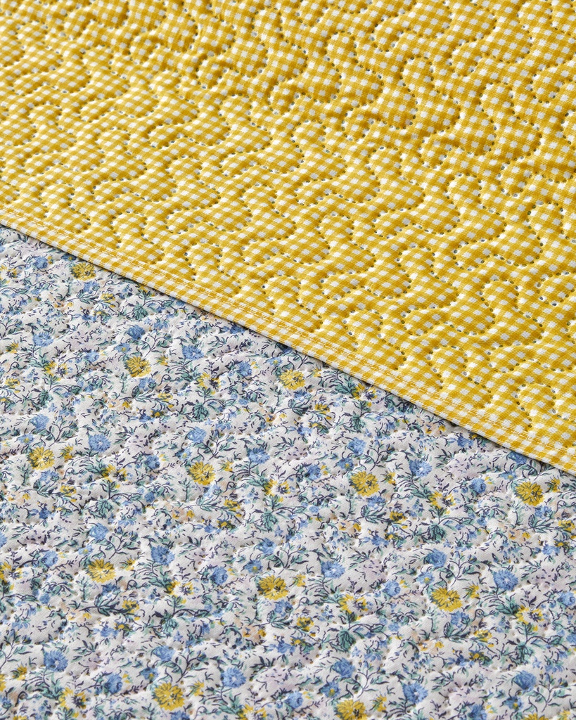 Azure Bloom Bed Spread Set Heritage