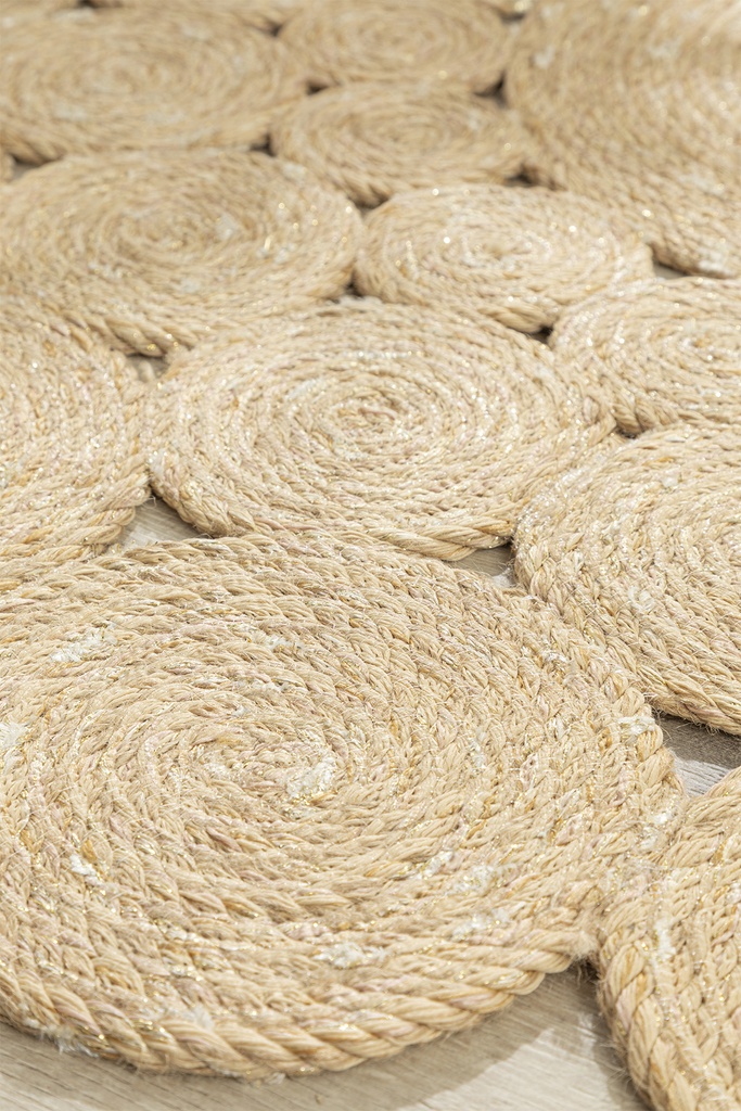 Daisy Decorative Jute Rug Circle Of Life