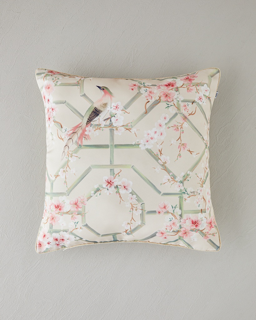 Grön Decorative Cushion Sakura