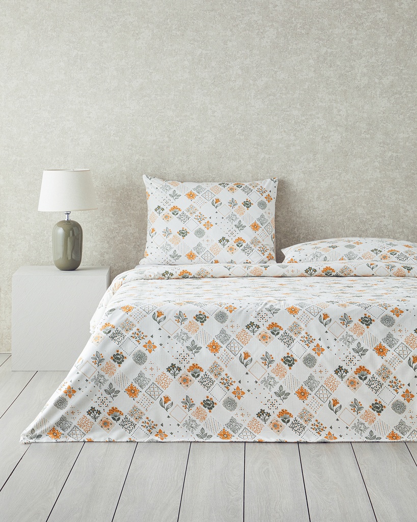 Vintage Argyle Duvet Cover Set pack Ornate Retro