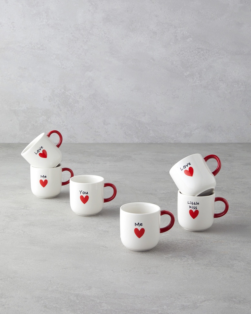 Lovely Coffee Cup Set Basic Üst Segment