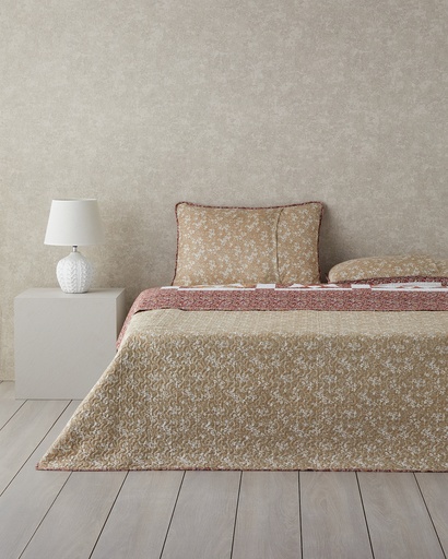[10044542001] Vintage Lace Patchwork Bed Spread Set Timeless