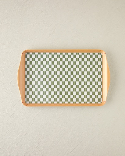 [10045437001] Retro Trellis Tray Ornate Retro