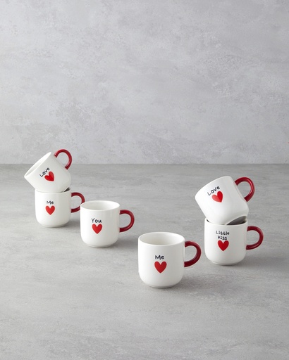 [10046513001] Lovely Coffee Cup Set Basic Üst Segment