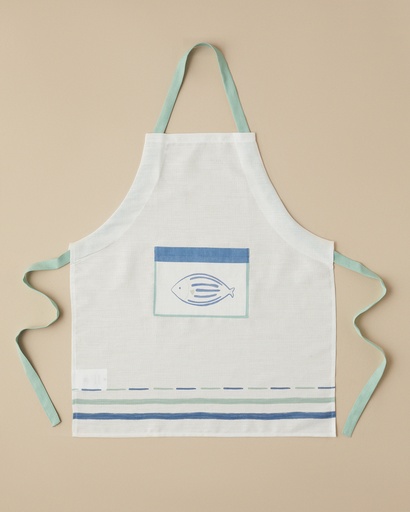 [10047267001] Coastline Kitchen Apron Coastal