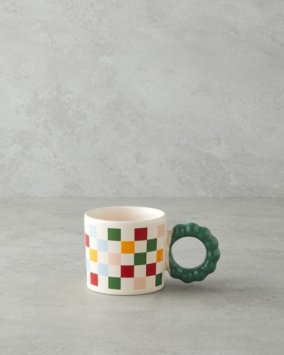 [10049102001] Checkerboard Mug Basic