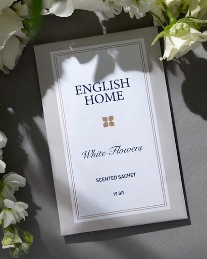 [10029167001] Beyaz Çiçekler Scented Sachet Timeless